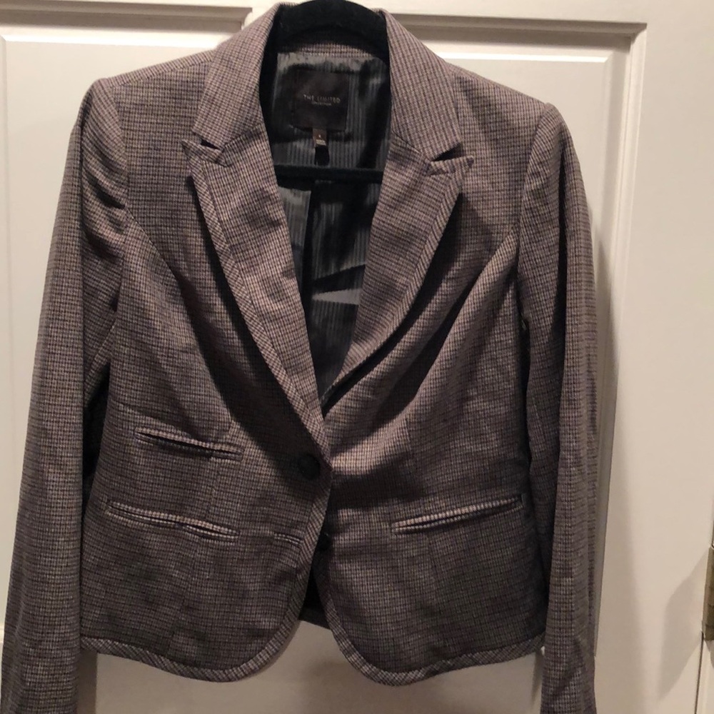 Houndstooth blazer